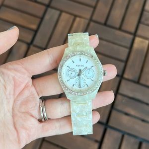Pearl Stella Resin Fossil Watch